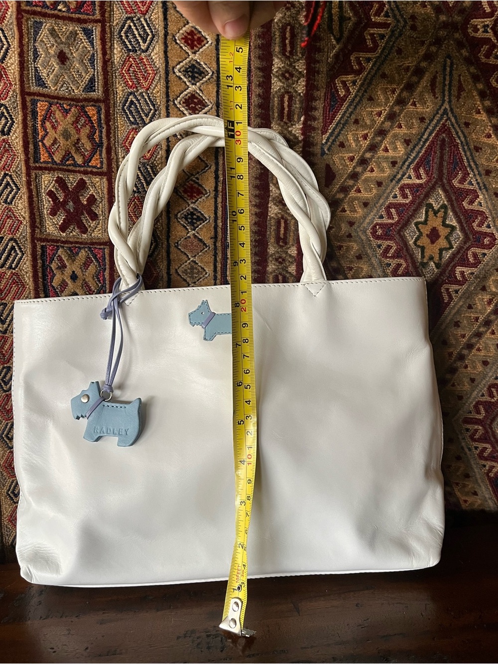 Radley London White Leather Handbag NWT - Picture 10 of 13